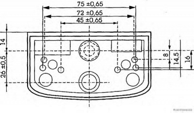 HERTH BUSS ELPARTS 84750047 -  Фонарь освещения номерного знака| Фонарь освещения номерного знака